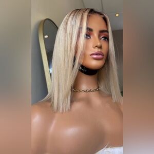 Blonde Straight Bob Human Hair Wig